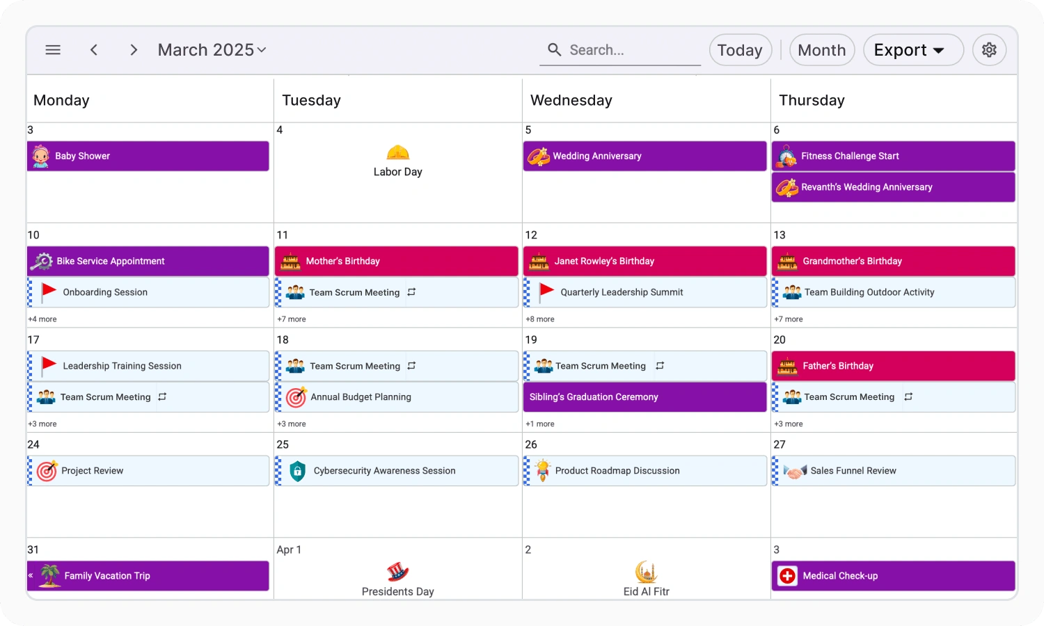 Fully Customizable Scheduler