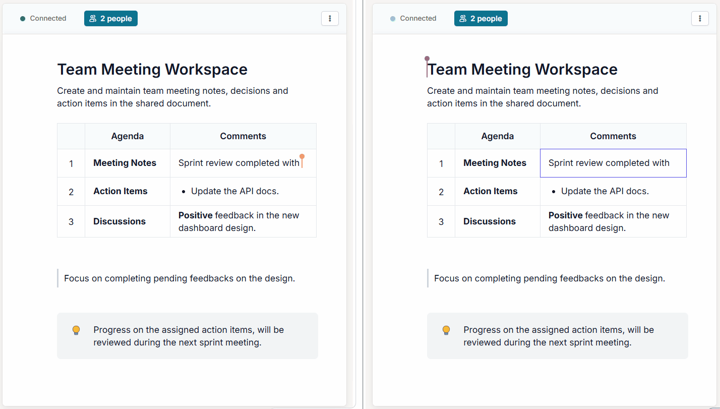Real-time collaboration