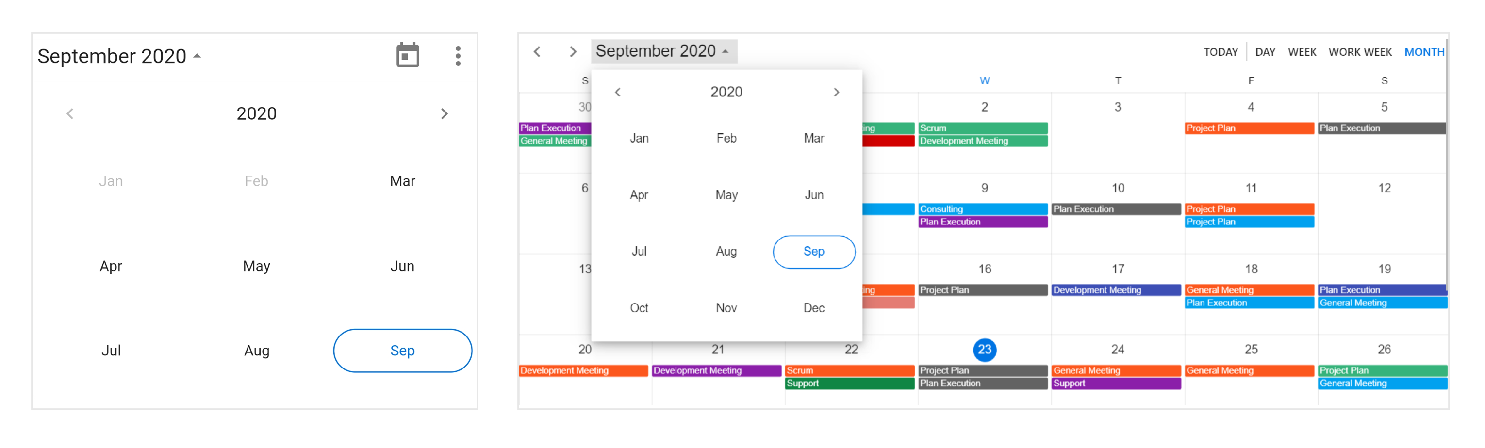 Flutter Calendar Widget Has Nine Built in Configurable Views