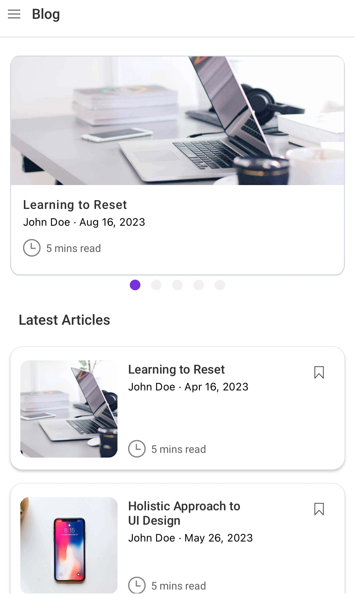 Article list