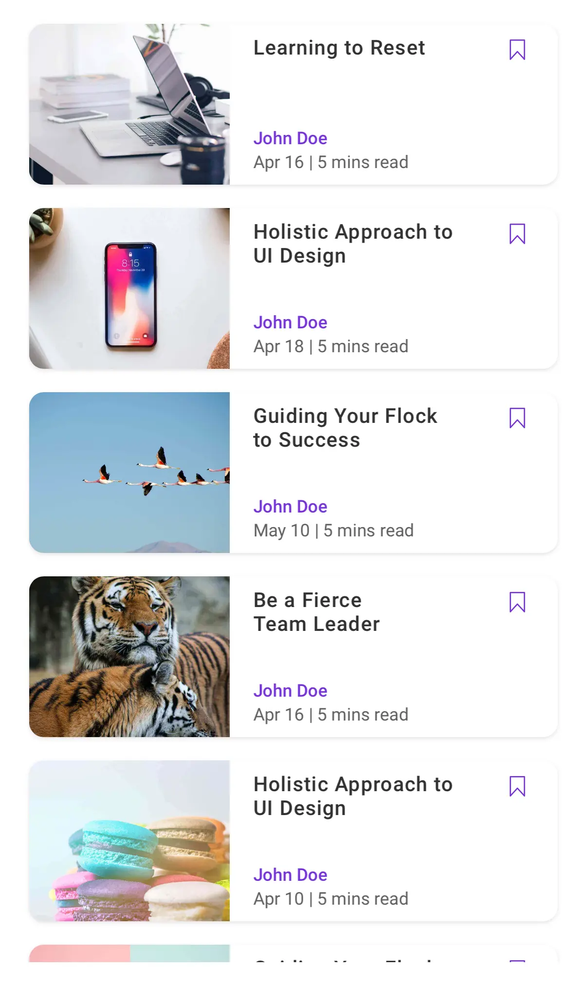 Article bookmarks