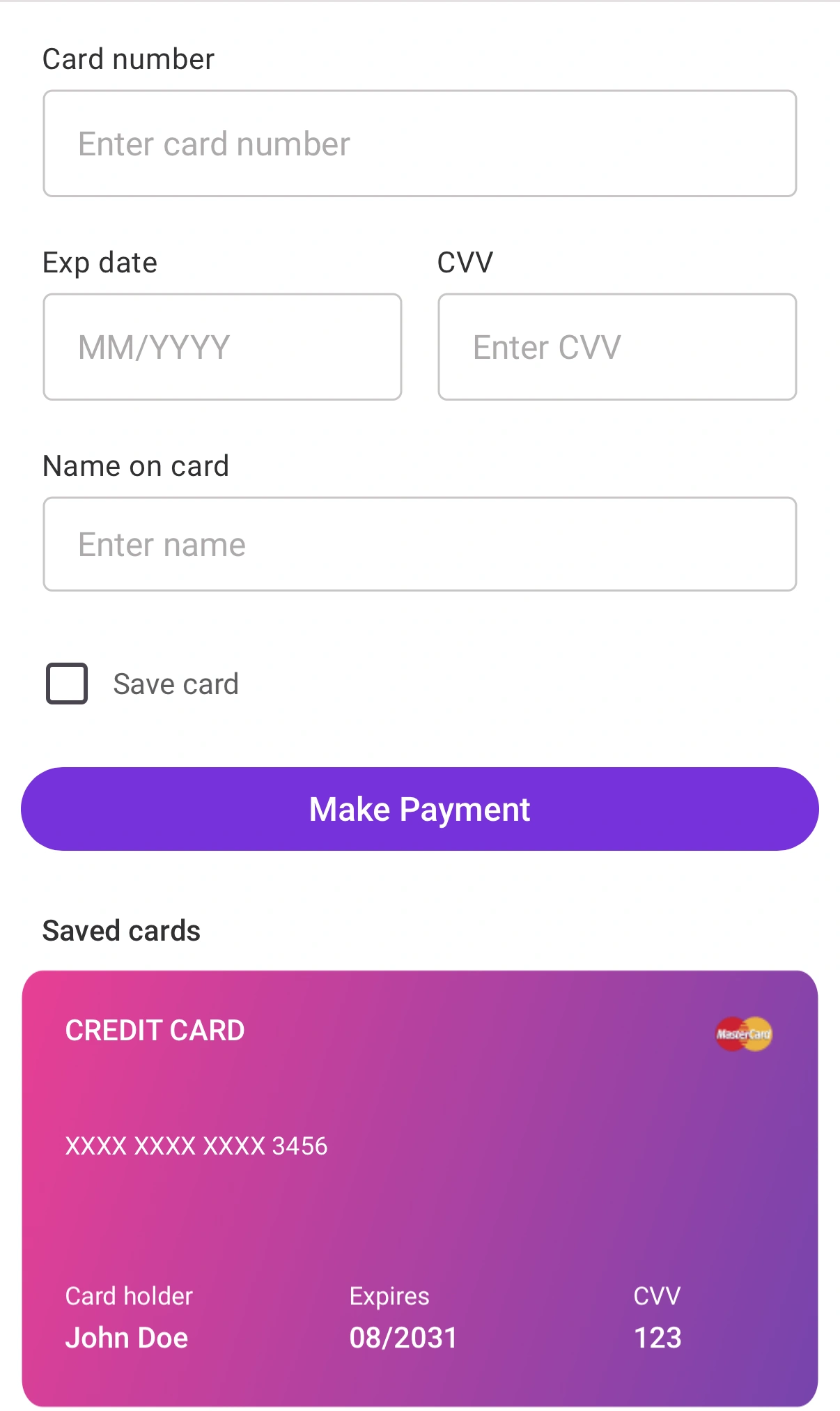 Card payment