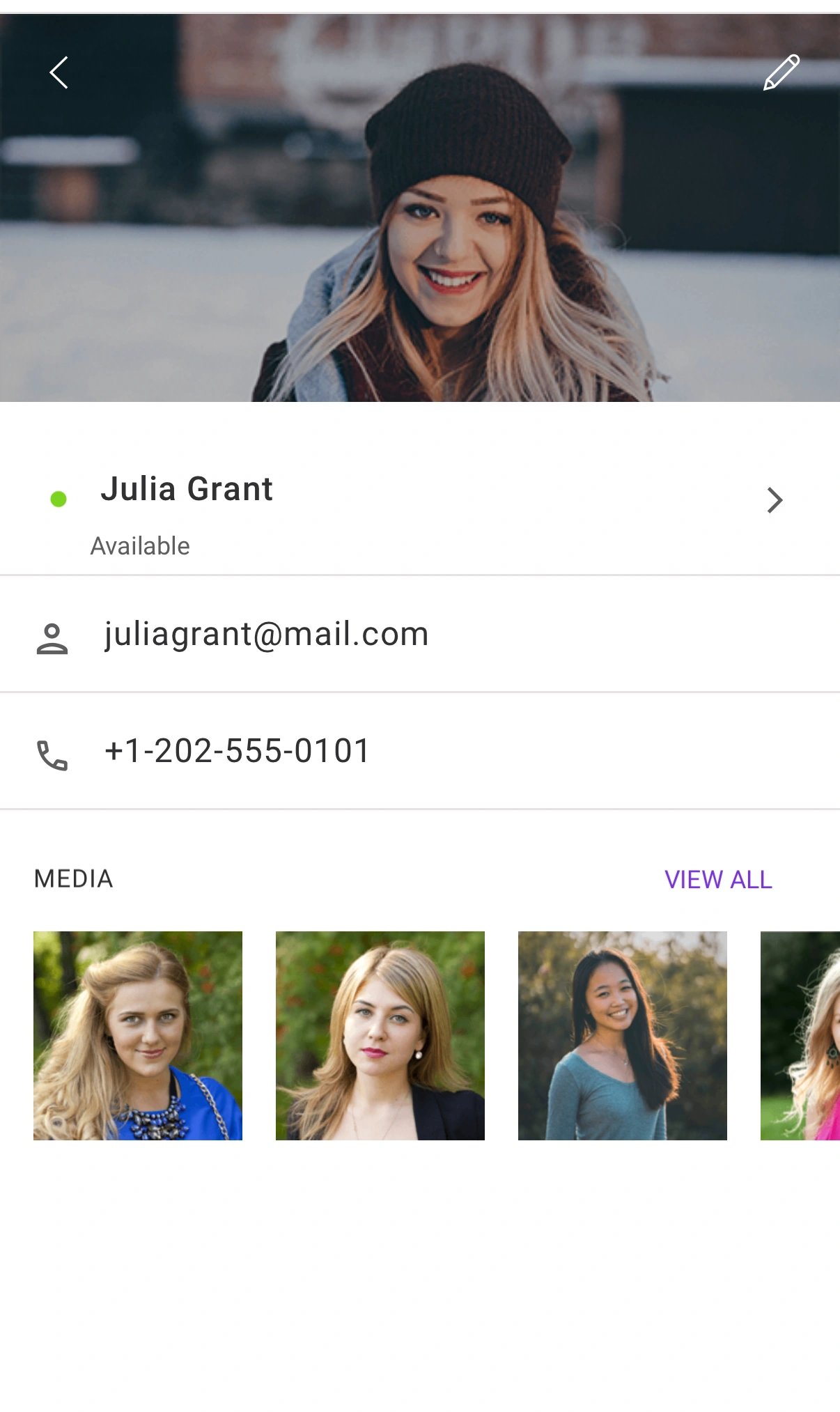 Chat profile