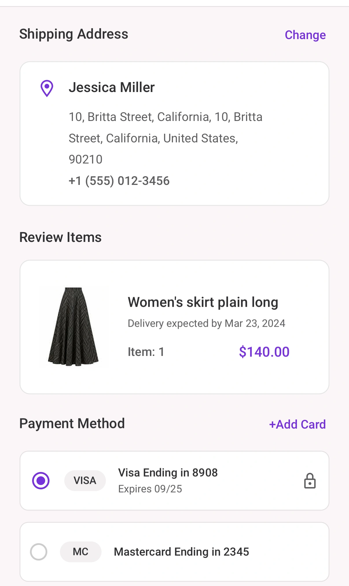 Checkout