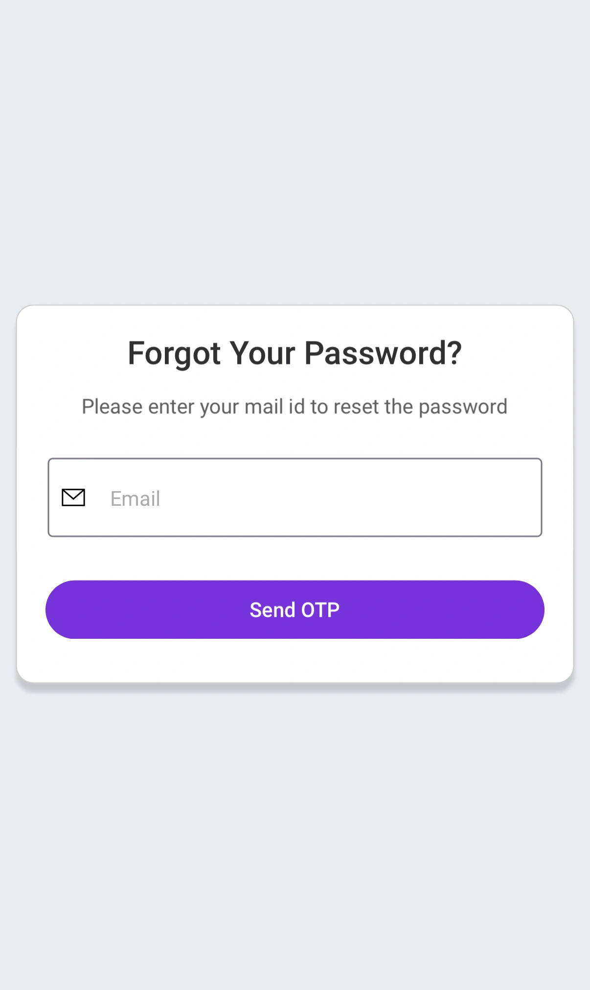 Forgot password