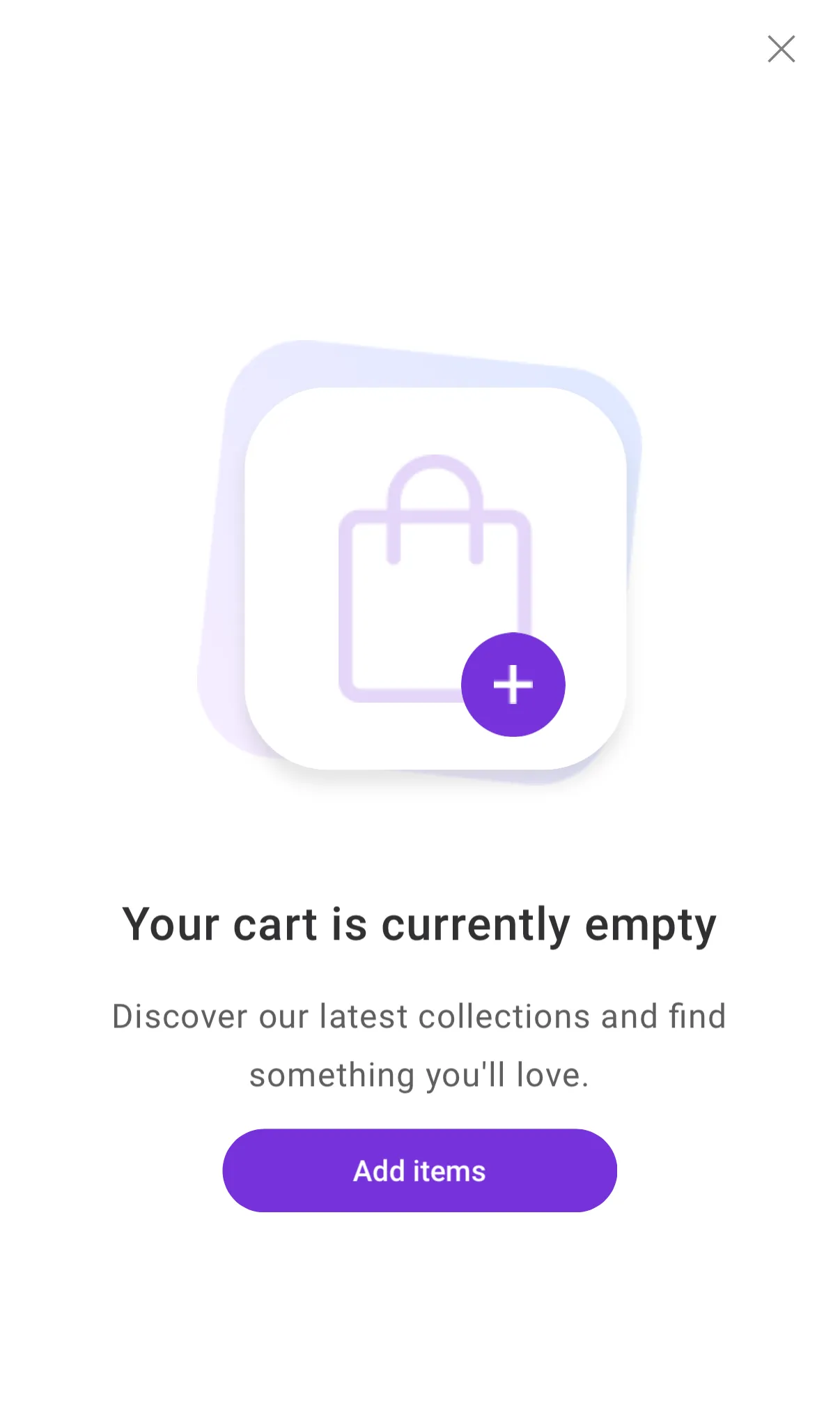 Empty cart