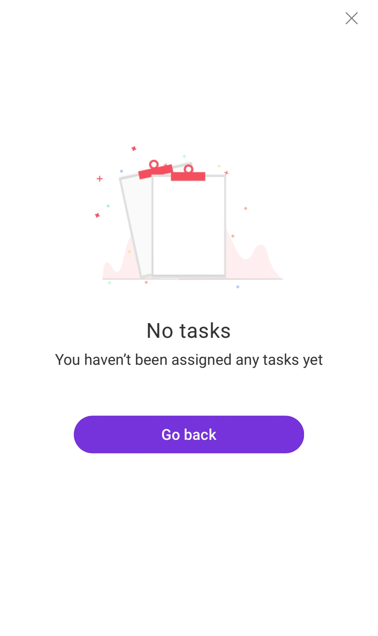 No tasks