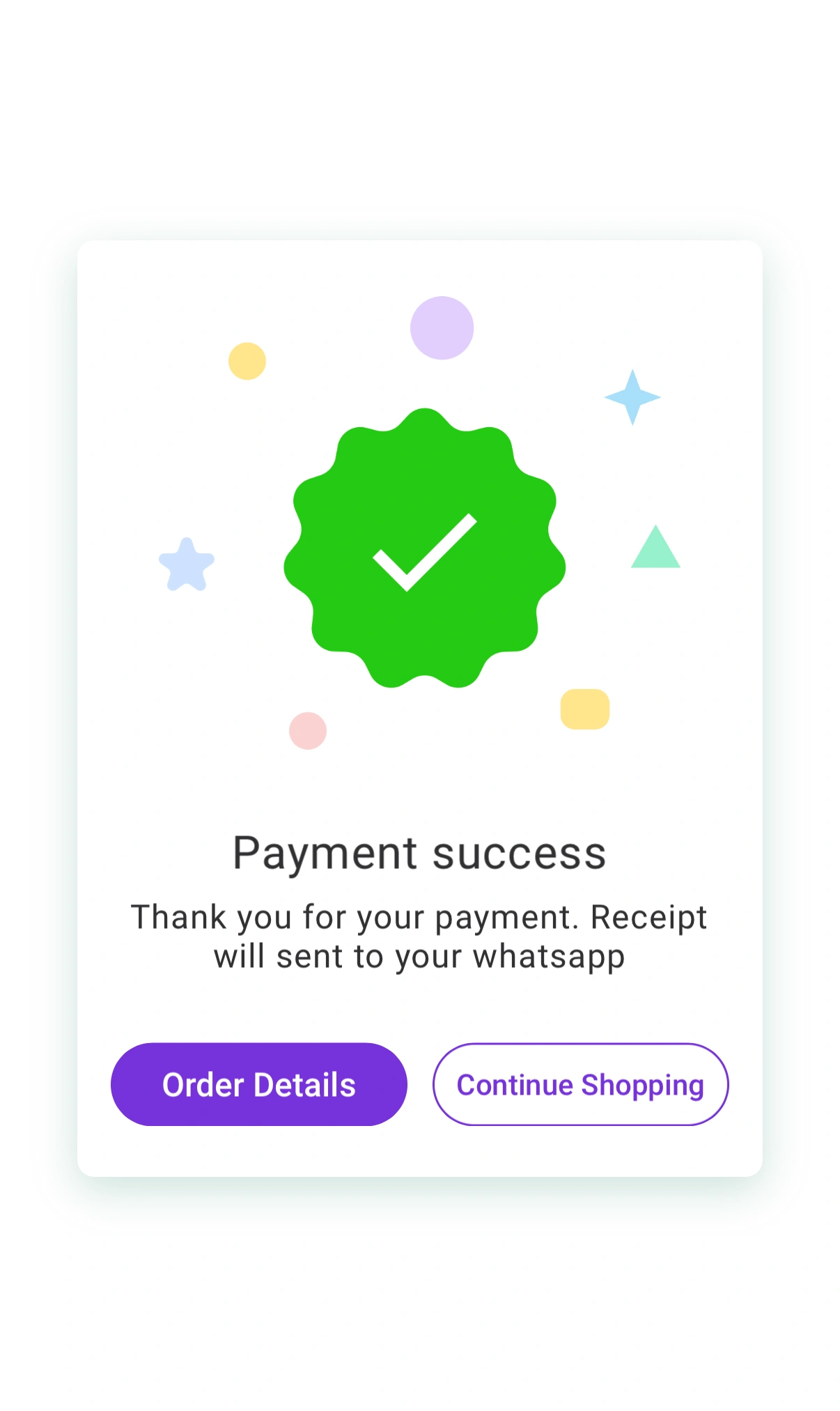 Payment success