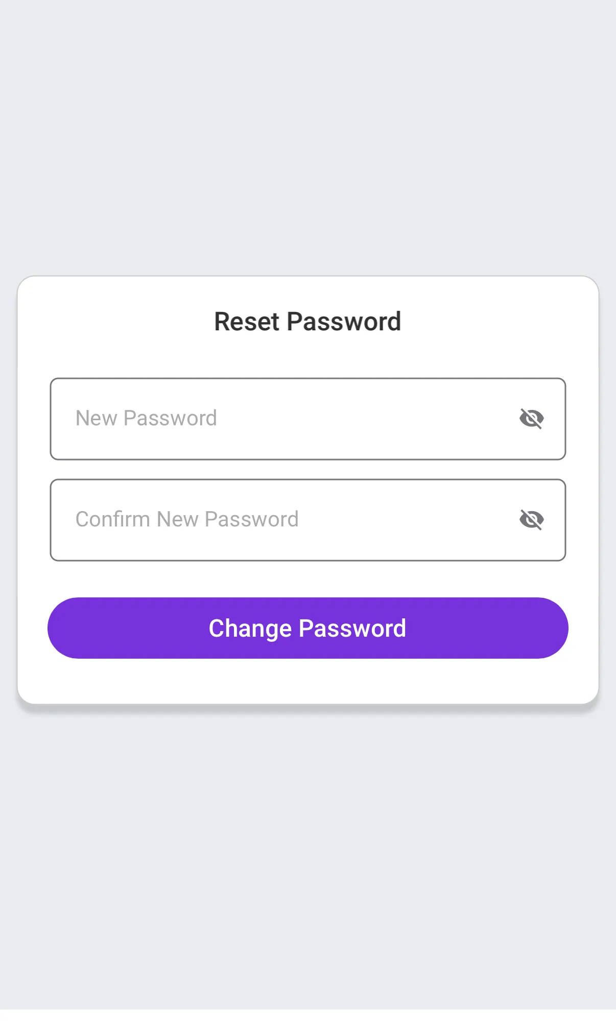 Reset password
