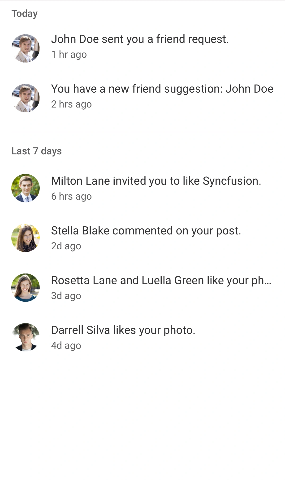 Social notification