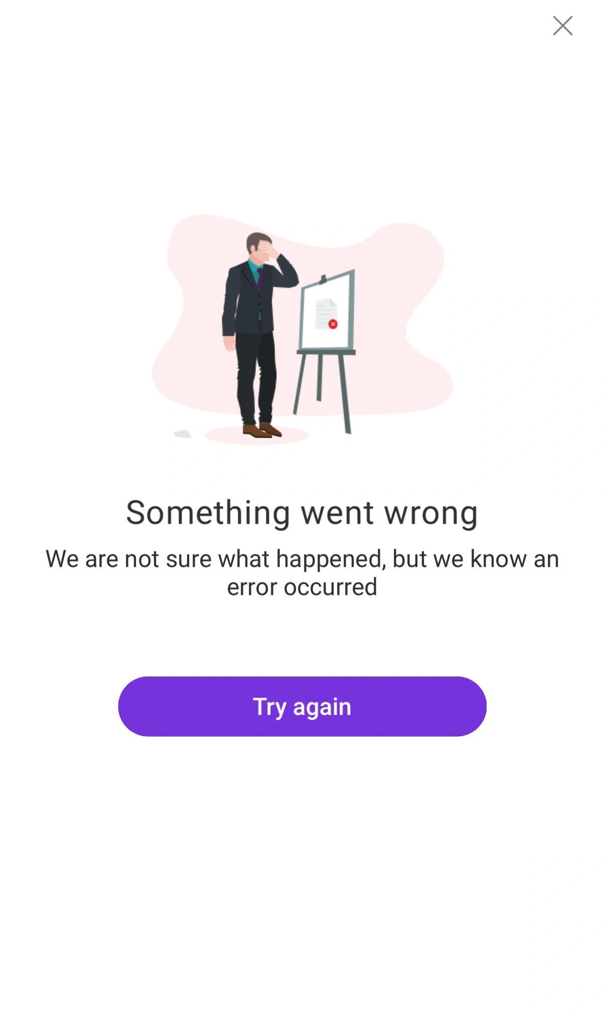 Something went wrong
