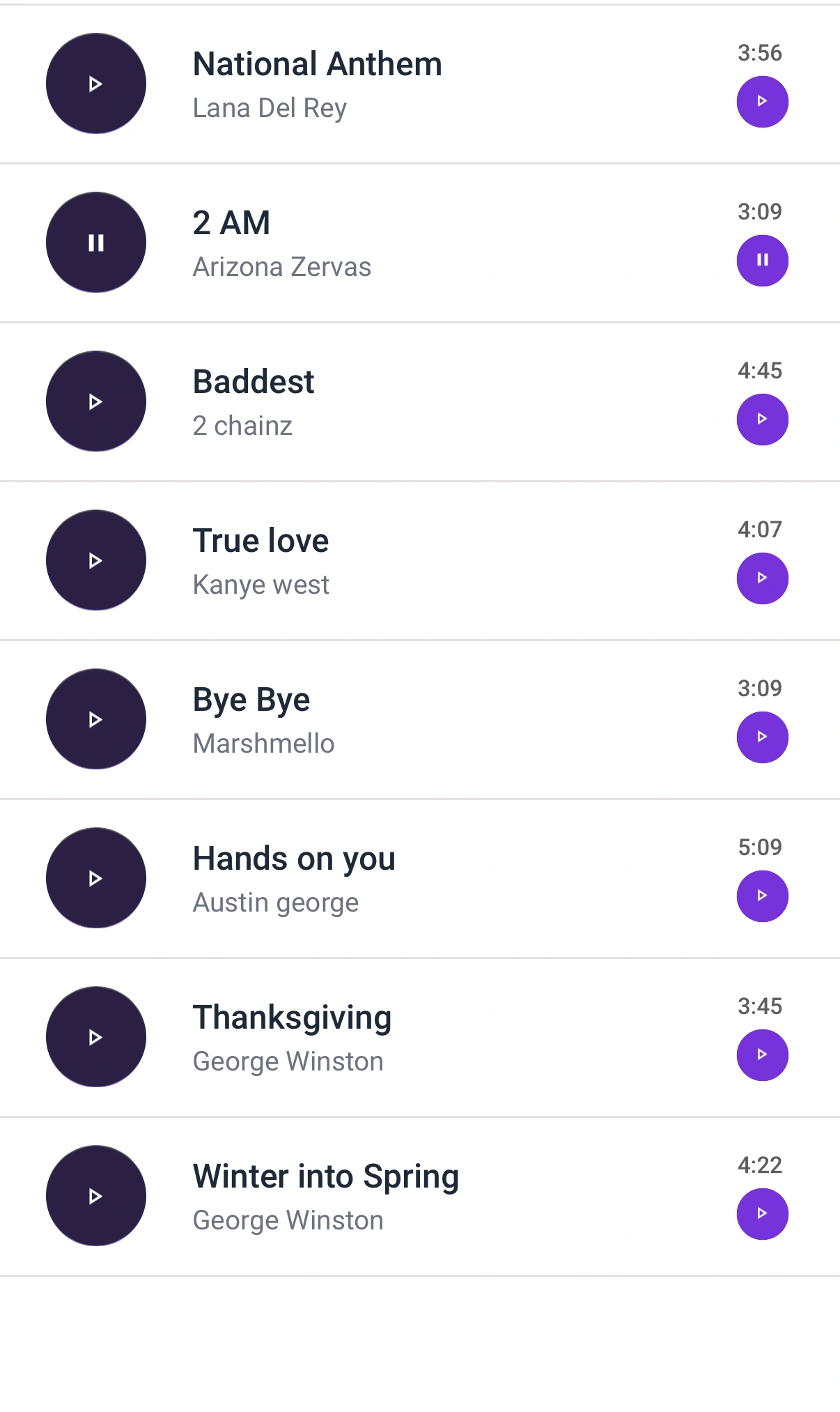 Songs