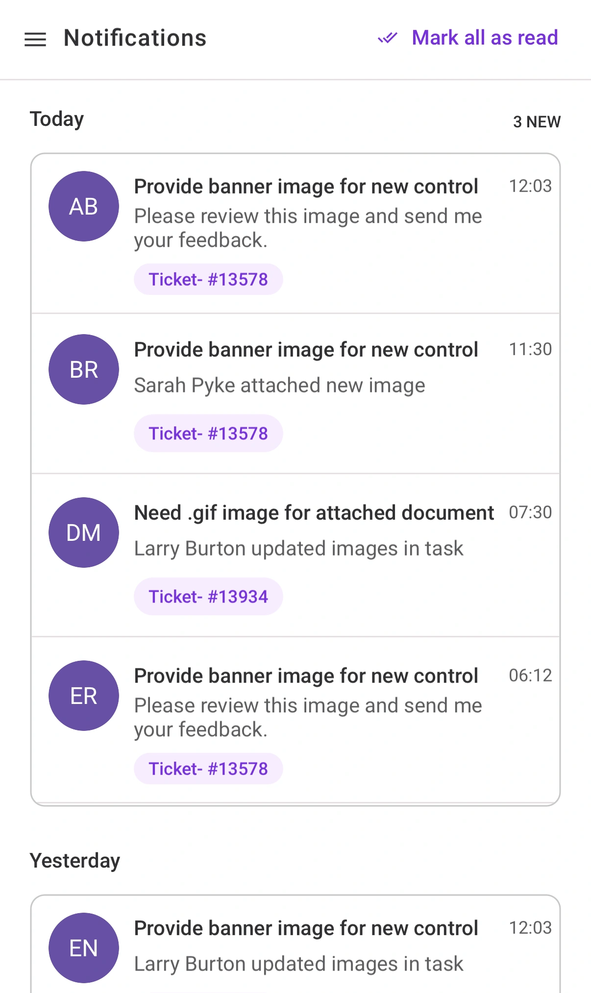 Task notification