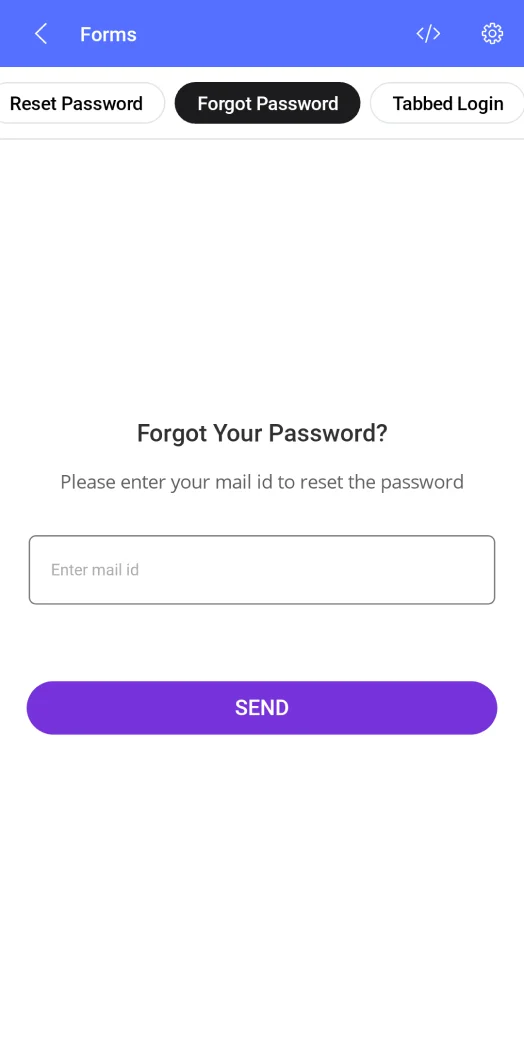 Forgot password