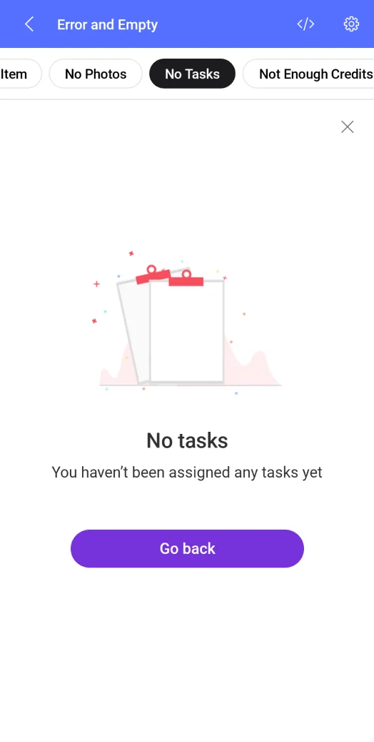 No tasks