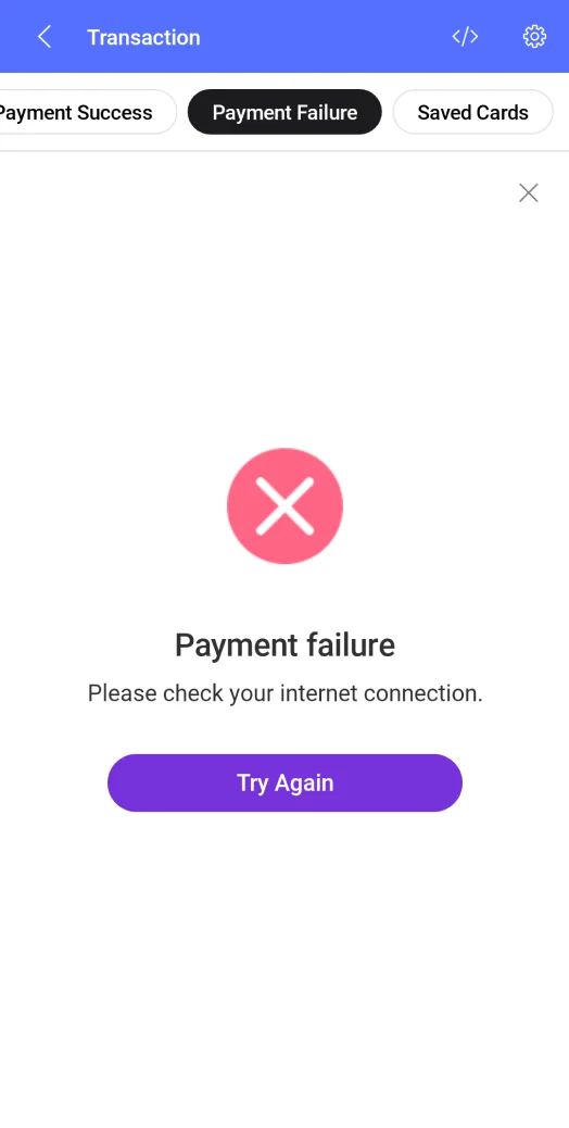 Payment failure