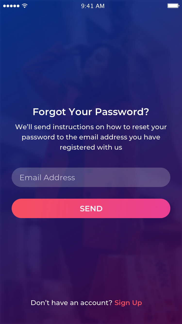 Forgot Password UI Template