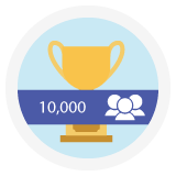 Achieves 10,000 customers world-wide