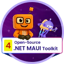 Syncfusion released the fourth set of open-source .NET MAUI controls for production use