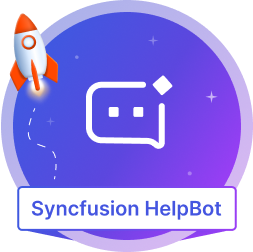 Added the Syncfusion HelpBot, an AI-powered support tool.