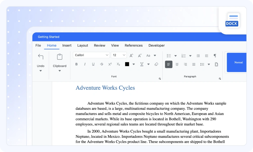 DOCX Editor SDK