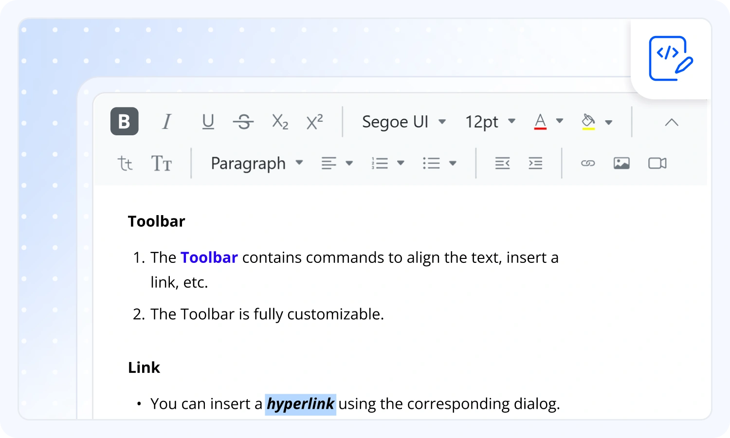 Rich Text Editor SDK