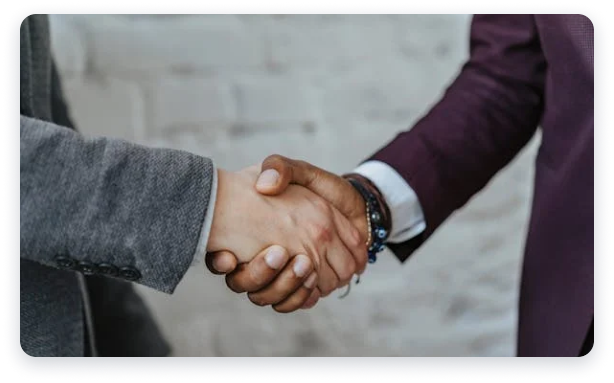 Business handshake