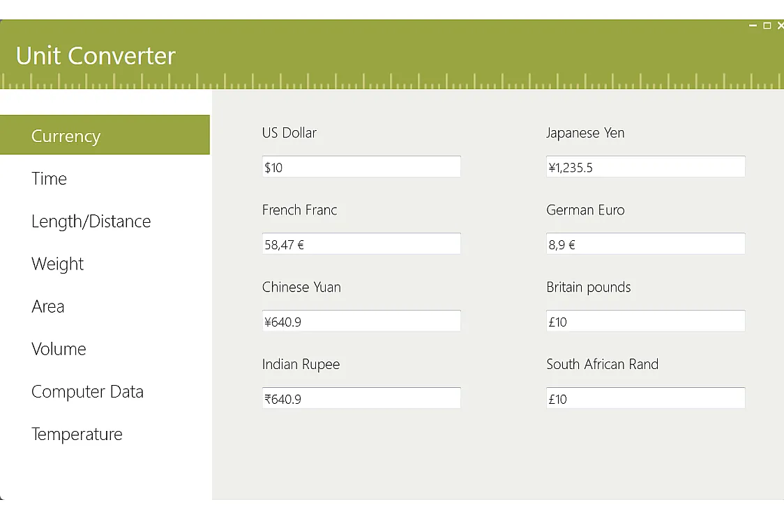 Build Accurate Unit Converter in WPF | Syncfusion Showcase App