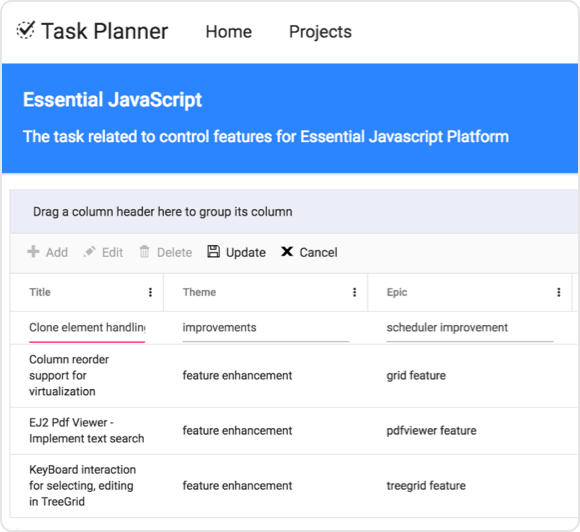 Task Planner Sample