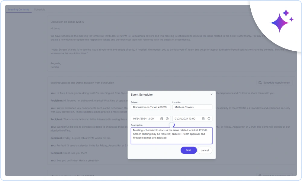 Scheduler AI powered