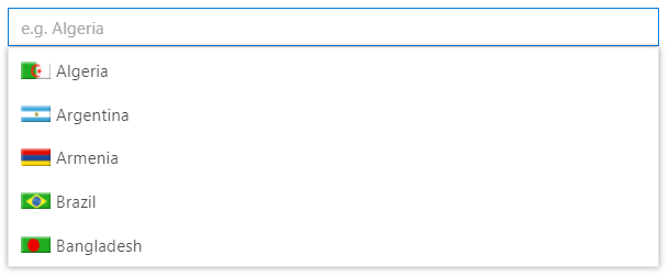 Blazor AutoComplete