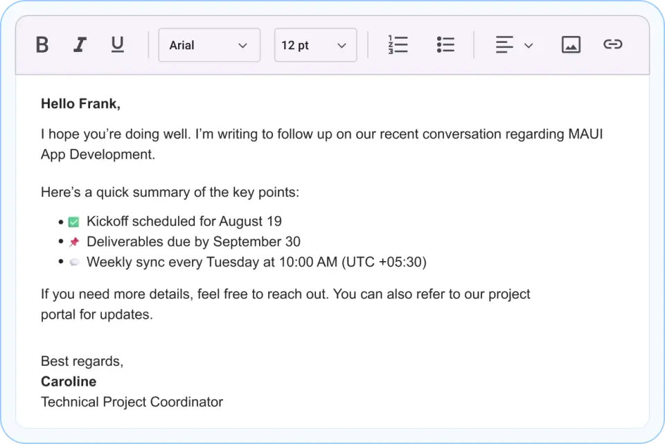 .NET MAUI Rich Text Editor