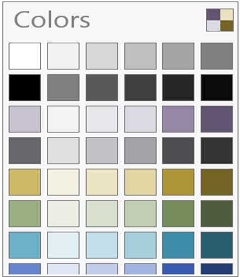 UWP Color Palette