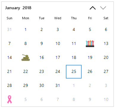 WinForms Calendar