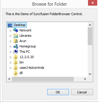 WinForms Folder Browser