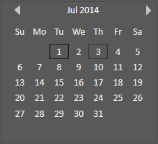 WPF Calendar