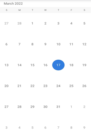 Xamarin.Android Calendar