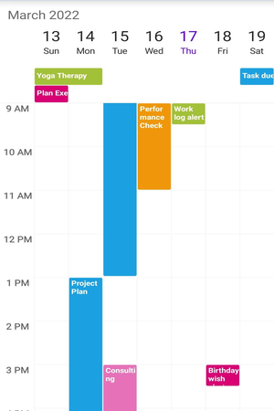 Xamarin.Android Schedule 