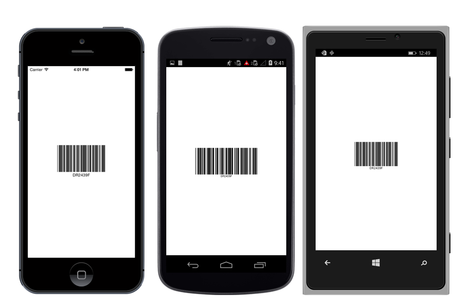 Xaamrin.Forms Barcode