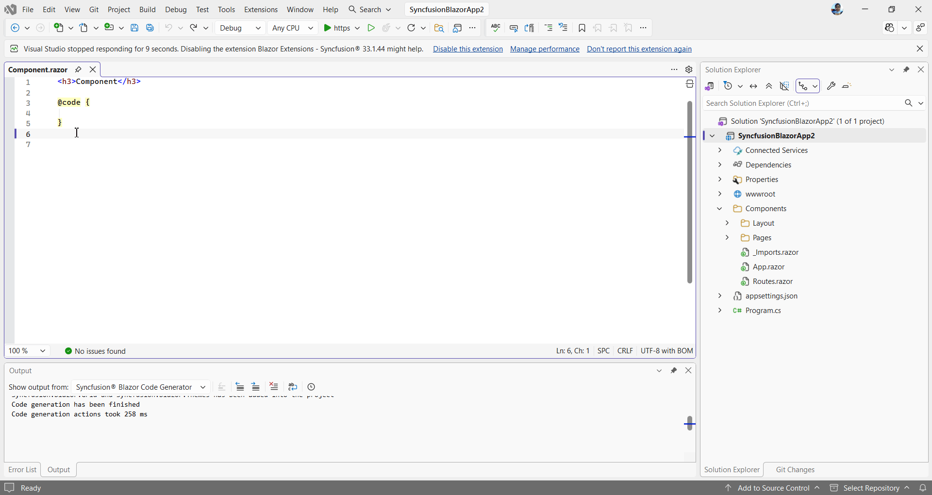 Syncfusion Code Generator