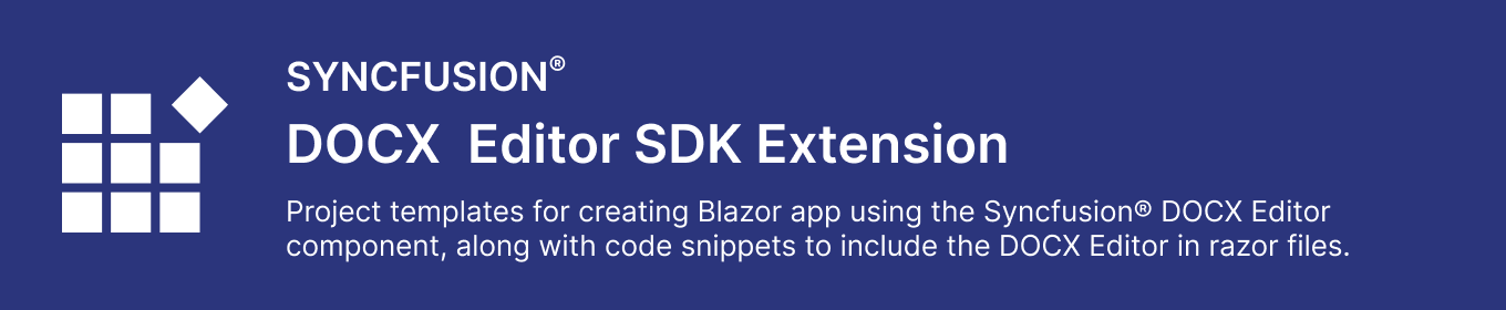 Syncfusion DOCX Editor SDK Extensions 