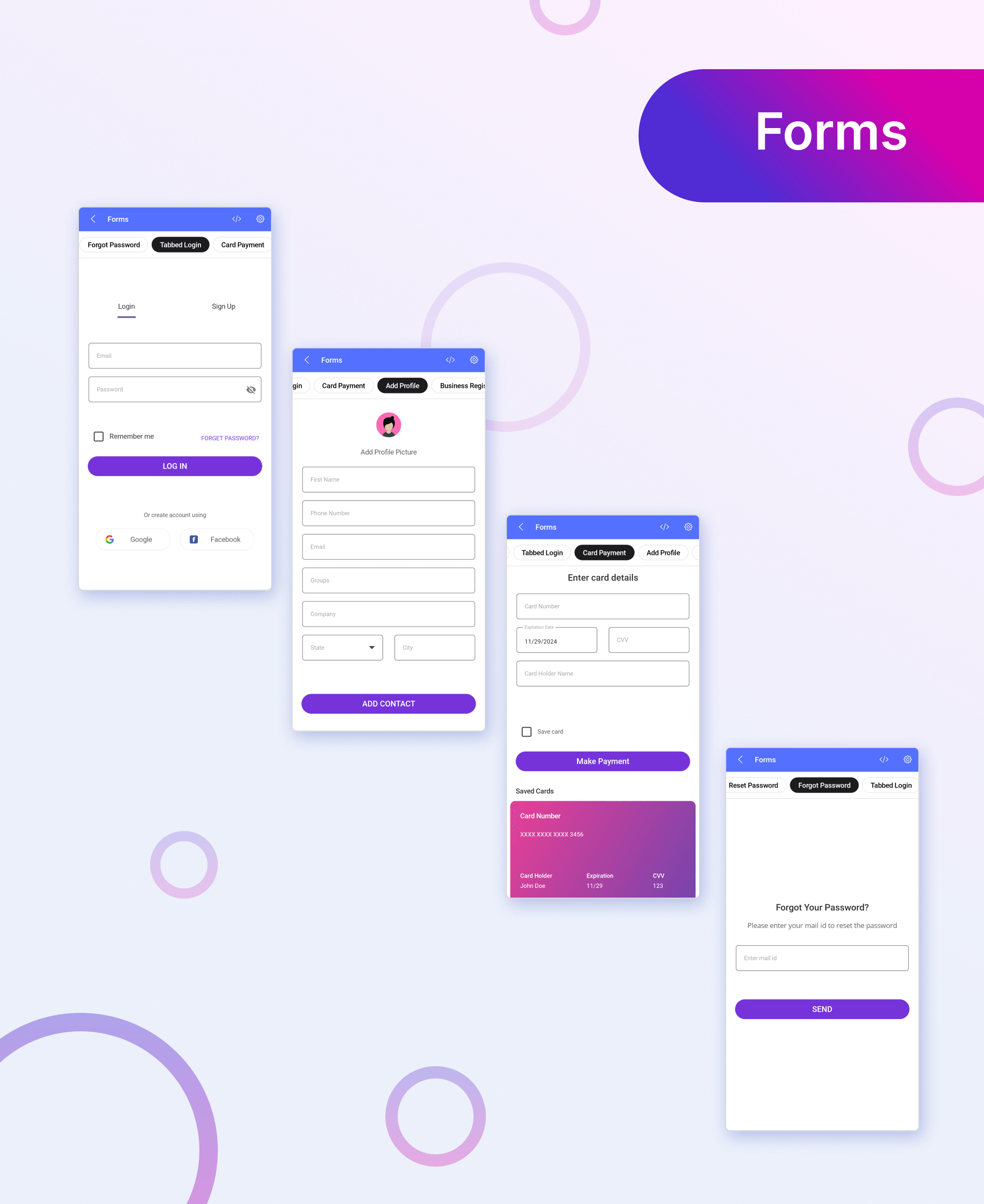 MAUI UI Kit - Forms