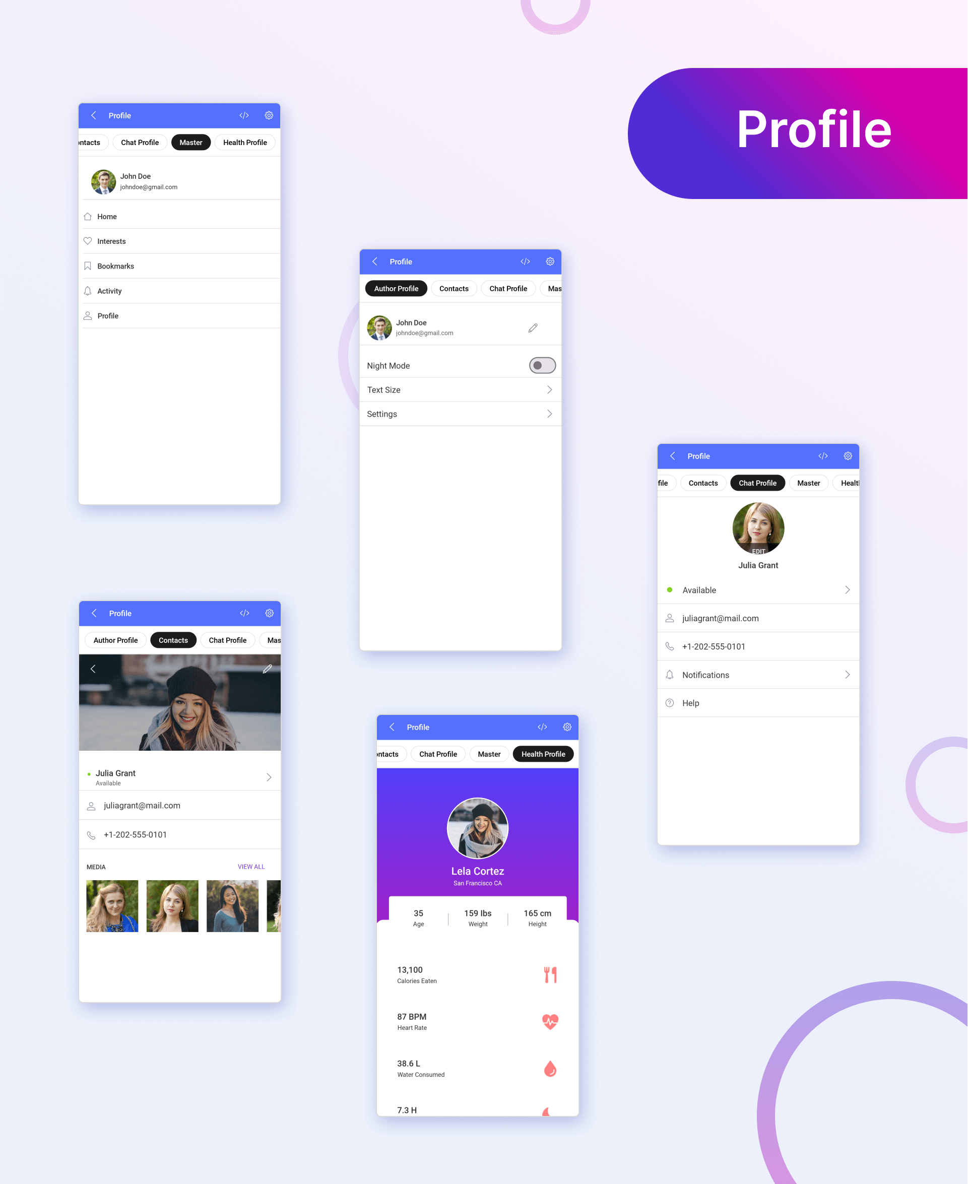 MAUI UI Kit - Profile