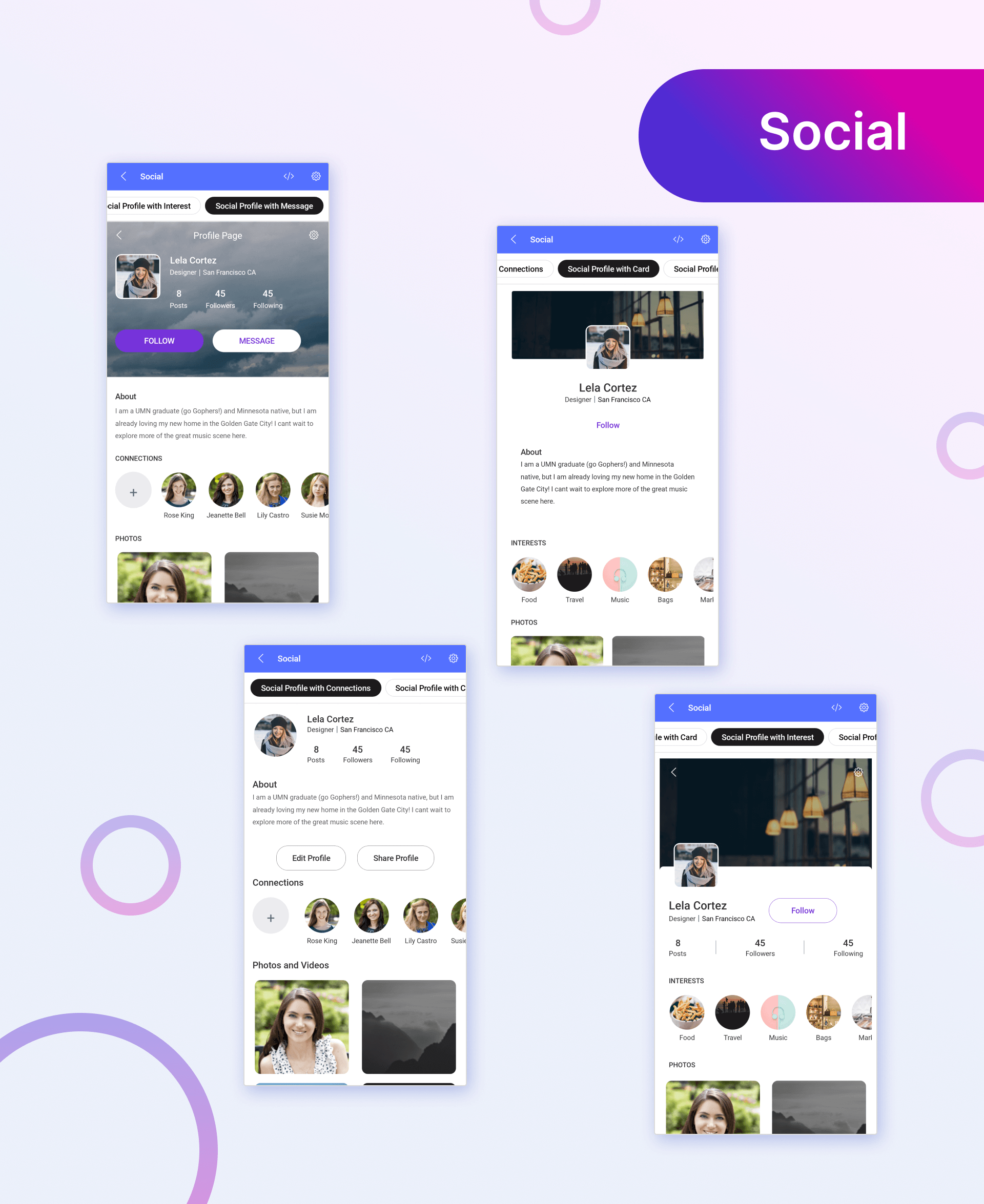 MAUI UI Kit - Social