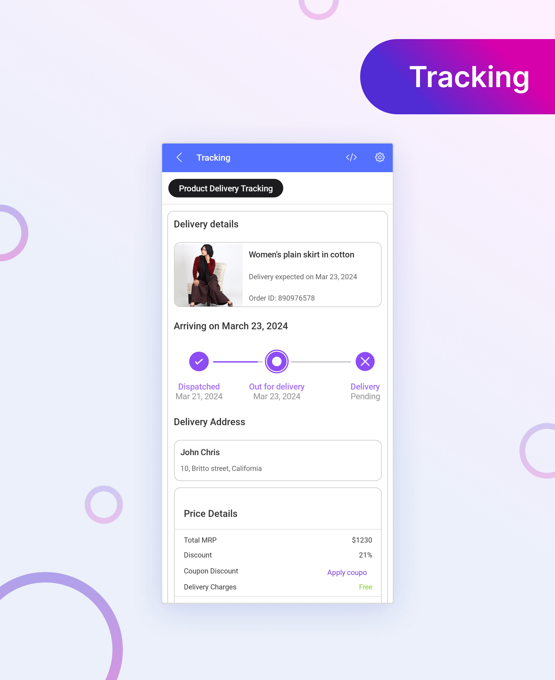 MAUI UI Kit - Tracking