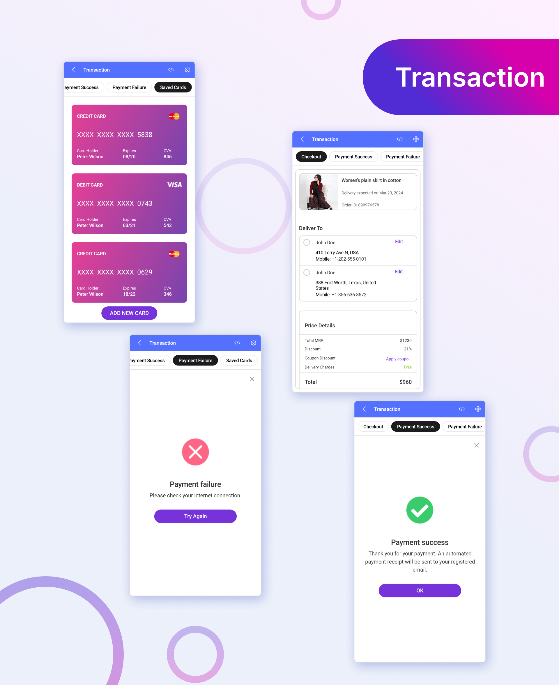 MAUI UI Kit - Transaction