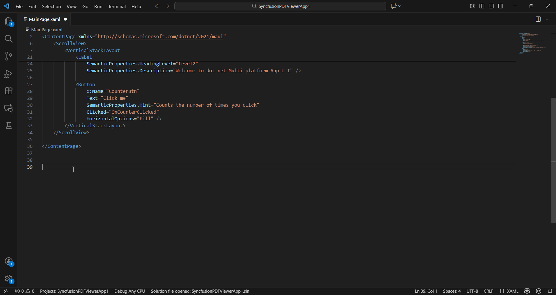 Syncfusion PDF Viewer MAUI Extensions Code Snippet
