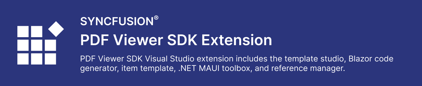 Syncfusion PDF Viewer SDK Extensions 