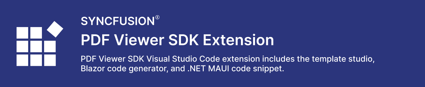 Syncfusion PDF Viewer SDK Extensions 