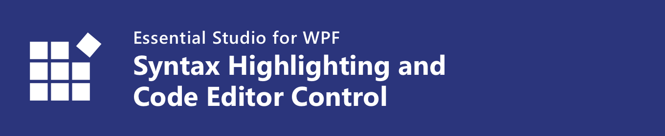 WPF Syntax Highlighting and Code Editor Control - Syncfusion